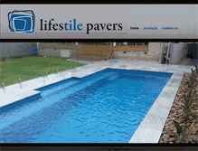 Tablet Screenshot of lifestilepavers.com.au